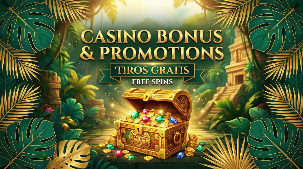 Cofre del tesoro con monedas de oro y gemas representando los bonos del casino Instabet Mexico